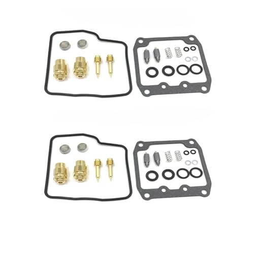 Carburetor Rebuild Kit for Suzuki VX800 & VS1400 Intruder (1990-1992) - Complete Repair Kit with Gaskets, Jets & Needles - Fits VX 800 & VS 1400 Motorcycle CV Carburetors(2 set A)
