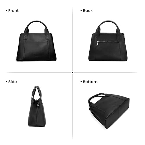 Image of befen Genuine Leather Handbag for Women Small Soft Satchel Tote Bags Crossbody Shoulder Purses with Zipper