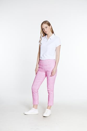 SLIM-SATION Women's Pull-on Print Pant with Belt Loops2