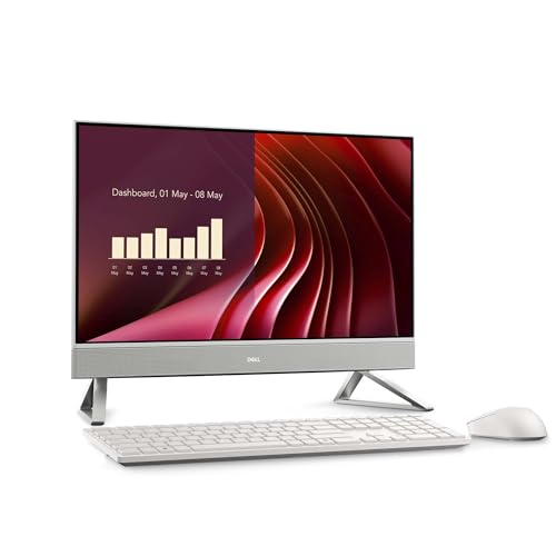 Image of Dell 23.8 inch All-in-One Desktop, FHD, Intel Core 5 120U, Windows 11 Home