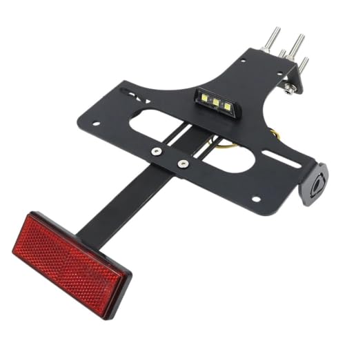 Support de plaque d'immatriculation noir contre les vibrations sur YZF R1 2004-2006