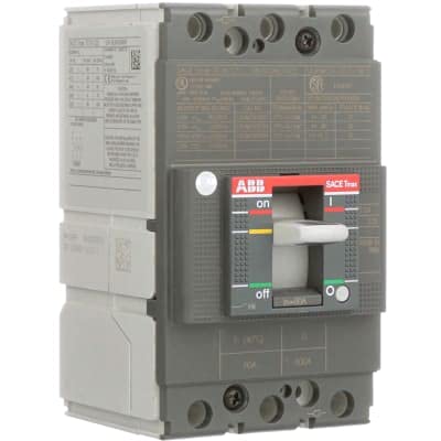 XT1NU3080AFF000XXX, Molded Case Circuit Breaker 80A 125 Frame 3 Pole 600Y/347 VAC 500 VDC