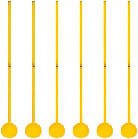 AGORA Agility Poles (Set of 6) – Coaching Sticks for Soccer, Football, and More