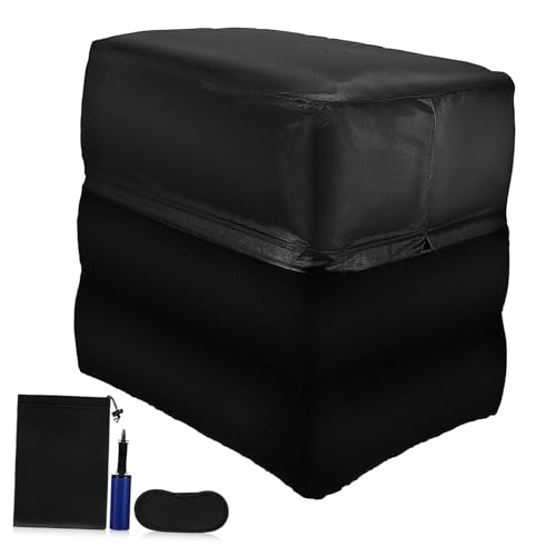 Repose-pieds gonflable STOBAZA pour un confort optimal en avion, train et maison