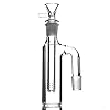 18mm Asvanger Pijp Kleine Glazen Asvangers 18.8mm Downstem Perc Bubbler Dab Rigs voor Bong (Clear)
