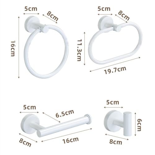 Barra para toallas y accesorios en blanco y oro para renovar tu aseo familiar 3