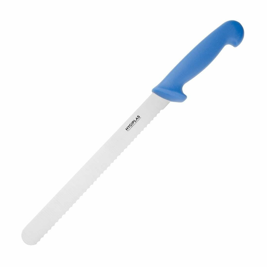 Hygiplas Blue Serrated Slicer 24.8Cm
