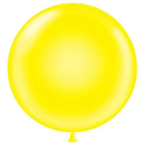 17" Yellow Latex Balloons 50 Count by Tuf-Tex Latex Balloons