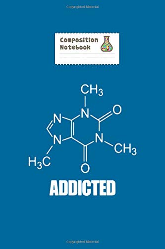 Notebook: coffee molecule coffee funny coffee caffeine addic - 50 sheets, 100 pages - 6 x 9 inches