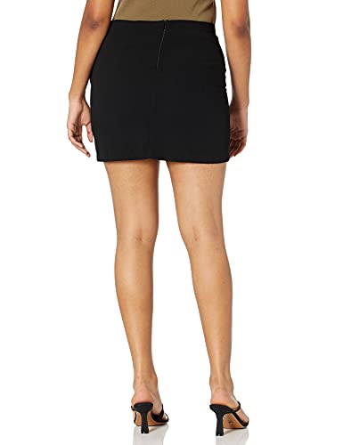 cupcakes and cashmere Women's Lacee Satin Back Crepe Wrap Skirt W/Ruffle2