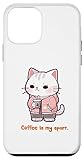iPhone 12 mini Positive Activity COFFEE IS MY SPORT Kitty Cupper Case