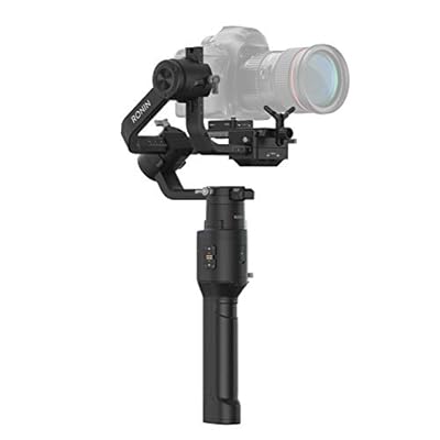 DJI Ronin-S Stabilisateur d'appareil photo à main, stabilisateur vidéo 3 axes, vitesse de fonctionnement maximale de 75 km/h, capacité de charge testée de 3,6 kg, autonomie maximale de la batterie de 12 heures, stabilité professionnelle, innovant
