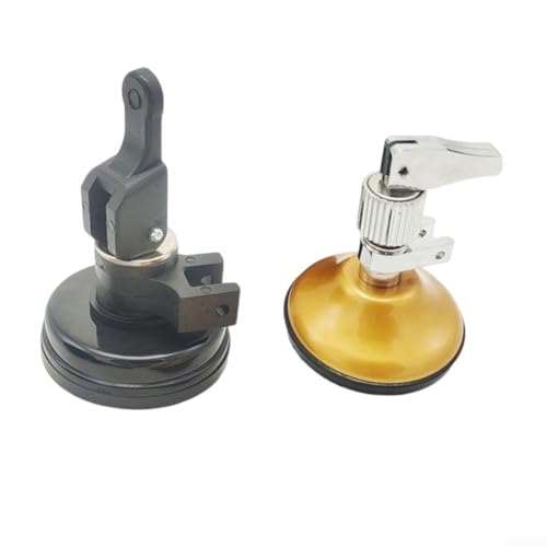 Dos para cortadores de vidrio con mango de ventosa circular y rueda giratoria de acero de aleación para corte suave de vidrio (c)