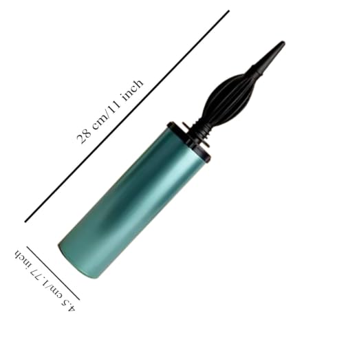 Image of Glaze Double Action Hand Balloon Pump for Latex & Foil Balloons | Portable Manual Air Pump with Ergonomic Grip | Lightweight Durable Plastic Balloon Inflator for Parties, Decorations & Events