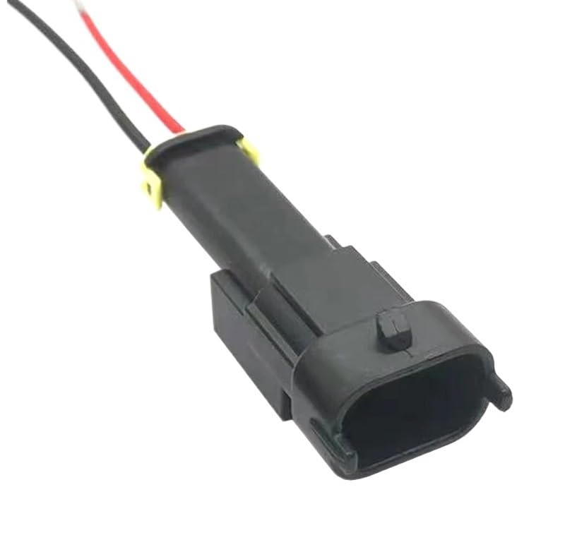 Cars Connectors 2 Pin Automotive Plug Fuel Common Rail Injector Crankshaft Wire Harness for with Wire 1928403698(Male-02,20 Sets)