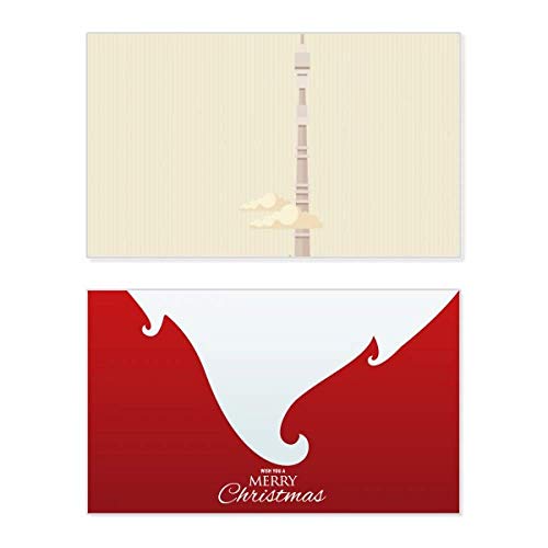Carte de Noël vintage Russie illustration symbole national fête Joyeux Noël rétro