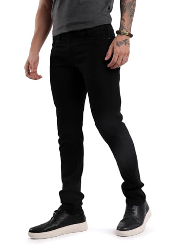 Image of WROGN Men's Cotton Stretch Jeans | Mid Rise | Slim Fit