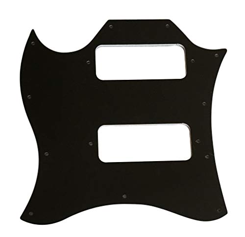 Pickguard de guitare personnalisée pour US Gibson SG P90 sans trous d’oiseaux Style 5 plis noir. - Les Beatles, Paul McCartney, John Lennon, RIngo Starr, George Harrison Pickguard de guitare personnalisée pour US Gibson SG P90 sans trous d'oiseaux Style 5 plis noir. – Image 6