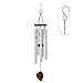 Produktbild Ve Coopunite Windspiel,Wind Chimes Klangspiel 5 Rohre Melody Dekoration Geschenk (Silber)