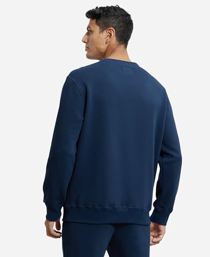Image of Jockey US92 Men Super Combed Cotton Rich Fleece Sweatshirt with StayWarm Technology