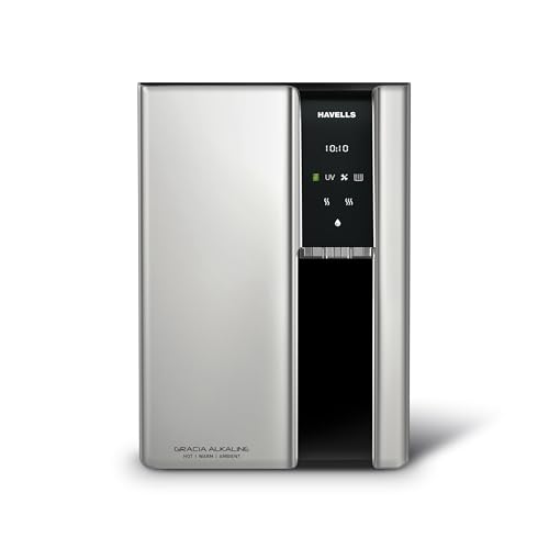 Image of Havells Gracia Alkaline Water Purifier | RO+UV+Alkaline | Free Unlimited Service Visits for 1 Yr | Hot, Warm & Ambient Water | 10 Stage Purifier | 7.6 L SS Tank | For Borewell, Tanker, Municipal Water