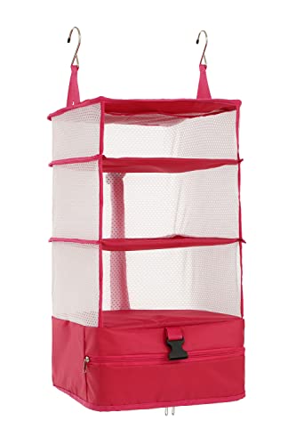 Elezay Rangement portable à suspendre pour armoire, sac, organiseur, valise, rose L Cover