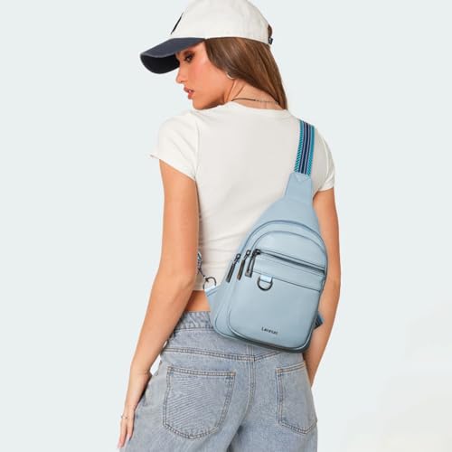 7L Sling Bag for Women Men Vegan Leather Crossbody Bags Fanny Pack Purse Backpack Over Shoulder Bag Travel Anti Theft3
