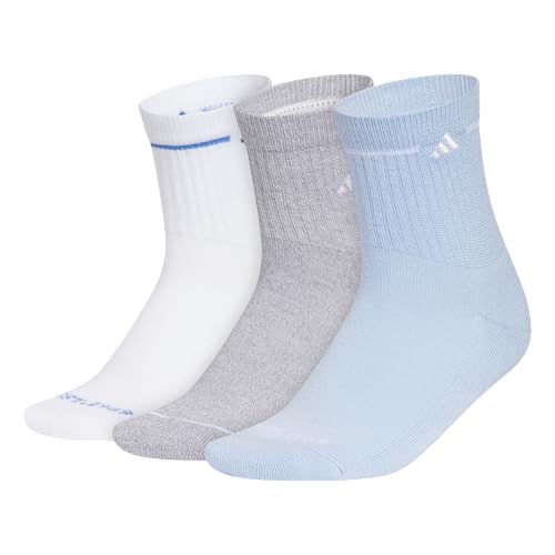 Image of adidas Cushioned Sport High Quarter Socks 3-Pairs Durable & Comfortable