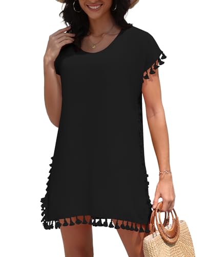 Womens Bathing Suit Cover Up Chiffon Tassel Summer Cover Ups for Swimwear 2025