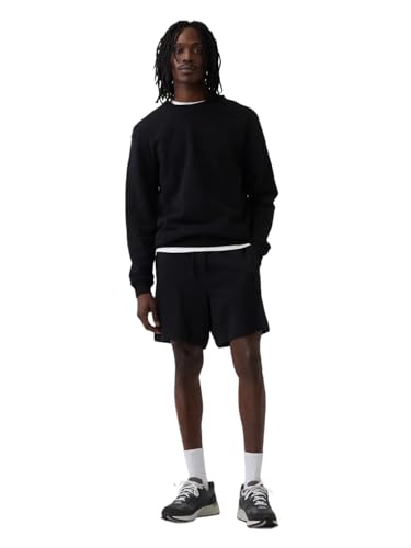 GAP Mens French Terry Knit Short True Black L