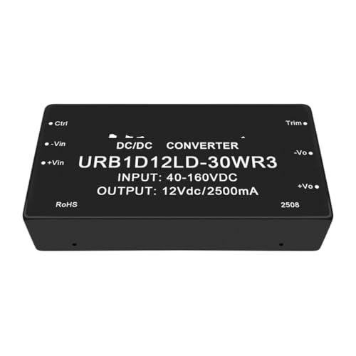 Evite ruidos eléctricos con convertidor CC/CC aislado U1D12LD-30WR3 salida 12V 30W