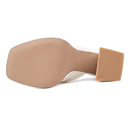 Chaussons sandales plateforme Bviennic pour femmes à talons chunky