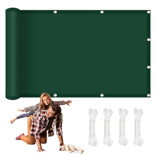 Voile d'ombrage imperméable filet d'ombrage vert foncé 1x2.2m