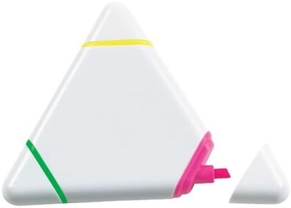 Triple Triangle Multi Colour Highlighter Pen 3 in 1 School Office Stationary