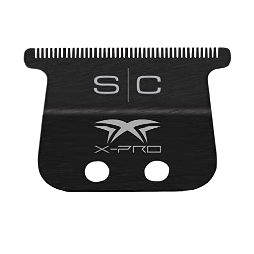 StyleCraft Replacement Fixed Black Diamond Carbon DLC X-Pro Wide Hair Trimmer Blade