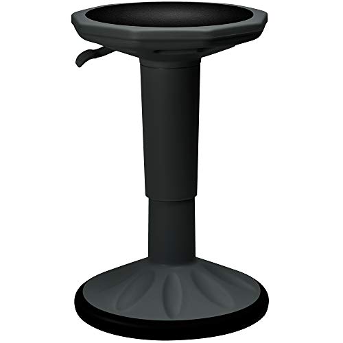 TYLINK Taburete Ergonómico Taburetes Oscilantes de 360 ° Taburete Activo Ajustable 41-60cm para Estudio de Oficina en Casa (Negro)