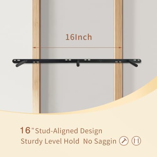 Image of ROGMARS 36 Inches Long Walnut Floating Shelves,Rustic Solid Wood Farmhouse Wall Shelves with Invisible Brackets for Bathroom, Living Room, Bedroom, Kitchen Set of 2