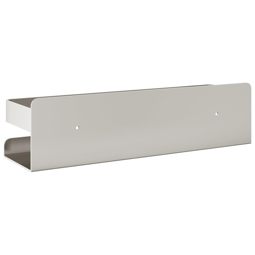 Mensola doccia in acciaio inox spazzolato 304 23x6,5x6 cm con spazio di archiviazione versatile, adesivo autoadesivo e montaggio a vite, salvaspazio per bagno, cucina, ufficio e soggiorno