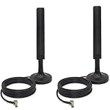 Type d'antenne : antenne mimo externe TS9 4G LTE 10 dBi à montage adhésif 【Caractéristiques de l'antenne omnidirectionnelle】Gamme de fréquences : 698 ~ 960/1710 ~ 2690 MHz | Type de câble : câble coaxial RG174 de 1,5 m