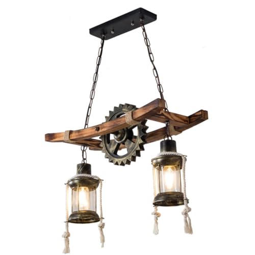 Suspension lampe cage industrielle pour l'ambiance d'un bar ou café