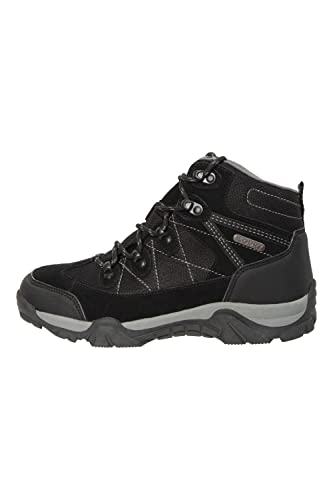 Mountain Warehouse Trail Kids Waterproof Boots Synthetic Mesh Upper Girls Boys Shoes EVA Footbed Childrens Footwear High Traction Best for Hiking Walking