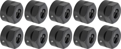 10 pcs CME High-Speed Collet Nuts for ER-16 Collet Chuck, M22 x 1.5 mm Threaded, Balanced to G2.5 at 25,000 RPM