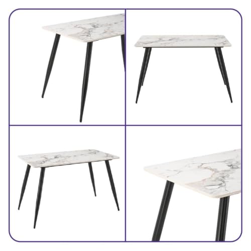Image of Wakefit Santol Dining Table - Black Tinted Glass - 4 Seater I Round Toughned Tinted Glass | Black