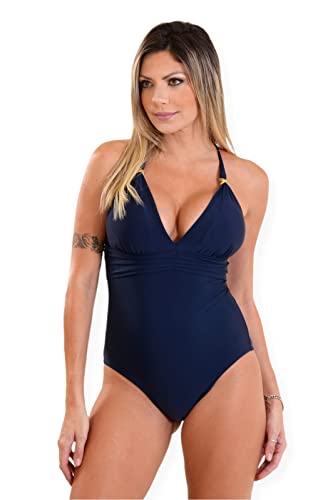 Maiô Frente Única com Bojo COR:Marinho;TAMANHO:G