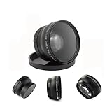 143 Gran Angular 52 mm 0,45X, Lente de conversión Universal de 52 mm para cámaras fotográficas, cañones, Nikon/Sony/Minolta/Pansonic/, etc.