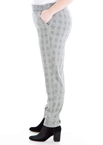Max Studio Women's Plus Size Slim Double Knit Pant2