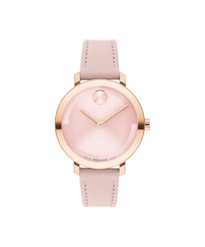 Movado Bold Evolution 2.0 Women's Watch - Swiss Quartz Movement, Leather Strap - 3 ATM Water Resistance - Luxury Fashion Timepiece - Gift for Her - 34mm