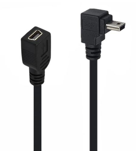 innov8 Mini USB 2.0 Type-B Male to Female Extension Cable 0.25m (Down Angle)