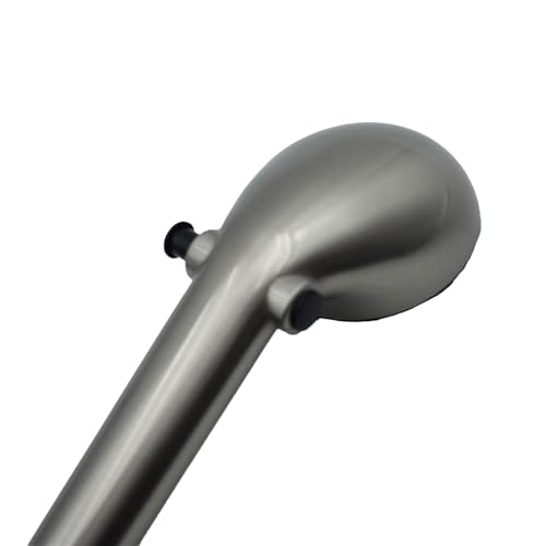 Image of RV Shower Replacement Shower Head with Hose & Guide Ring & Shower Holder Non-Metallic Hand-Held Shower Set (Brushed Nickel Showers)