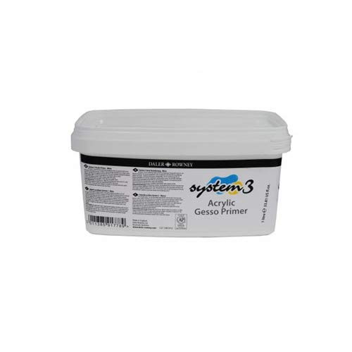 Daler & Rowney System 3 Acrylic Gesso Primer 1 Litre Amazon.in